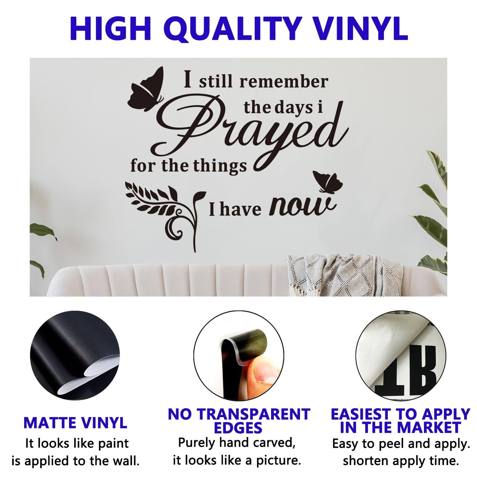 Inspirational Home Quotes Wall Decals: Family Vinyl Art Wall Stickers for Liv…