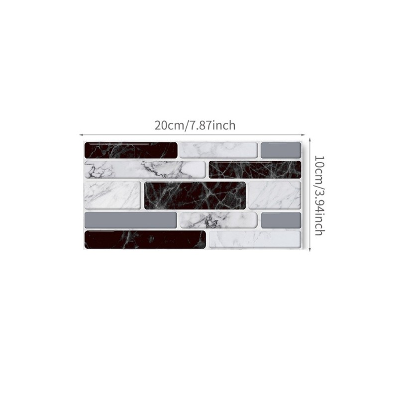 27pcs Waterproof Imitation Brick Tile Stickers DIY Kitchen Floor Home Decoration