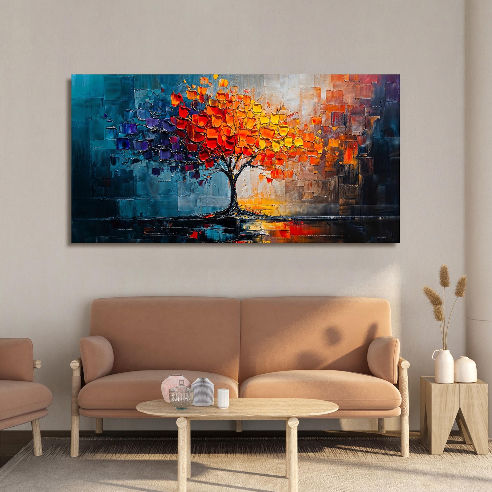 Canvas Wall Art Decor Modern Wall Art Pictures for Living Room Tree of Life W…