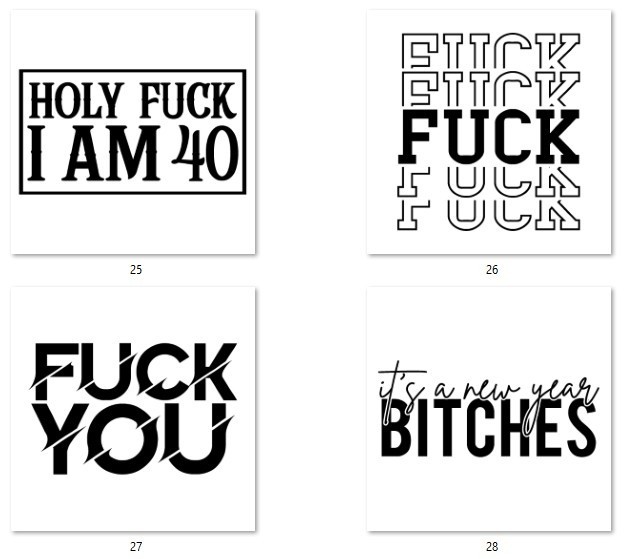 Adult Theme Decals 5"