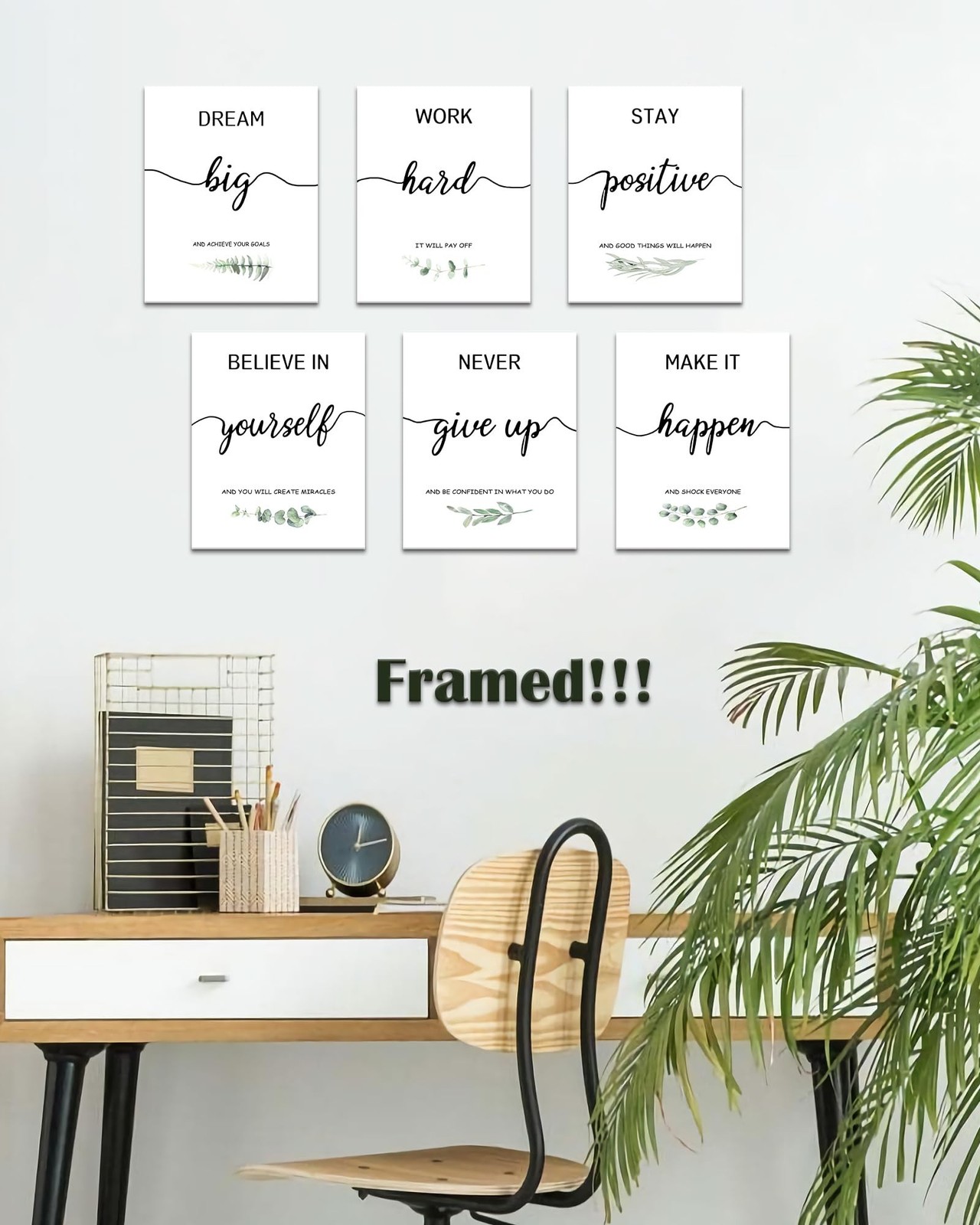 Drsoum Inspirational Wall Art Home Office Decor, Motivational Wall Decor for …