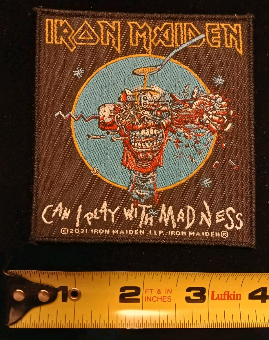 Iron Maiden Can I Play With Madness Woven Patch Heavy Metal British