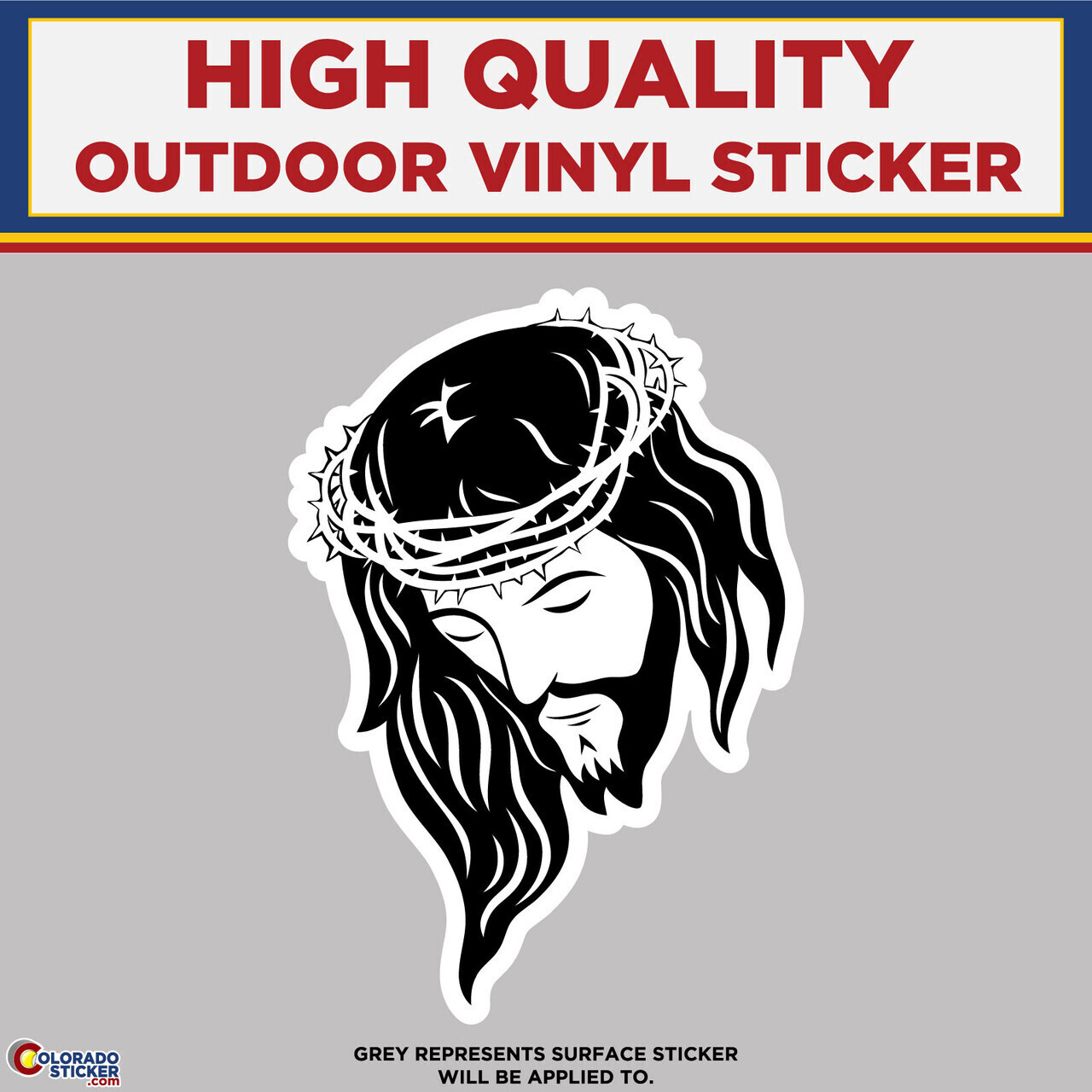 Jesus, High Quality Vinyl Stickers