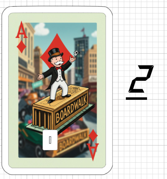 Monopoly Guy Ace of Diamonds Credit Debit ATM Card Skin Sticker Diamond Go Games