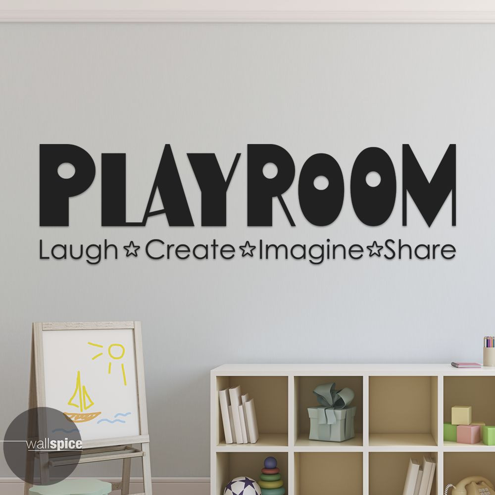 Playroom Laugh Create Imagine Share Vinyl Wall Decal Sticker