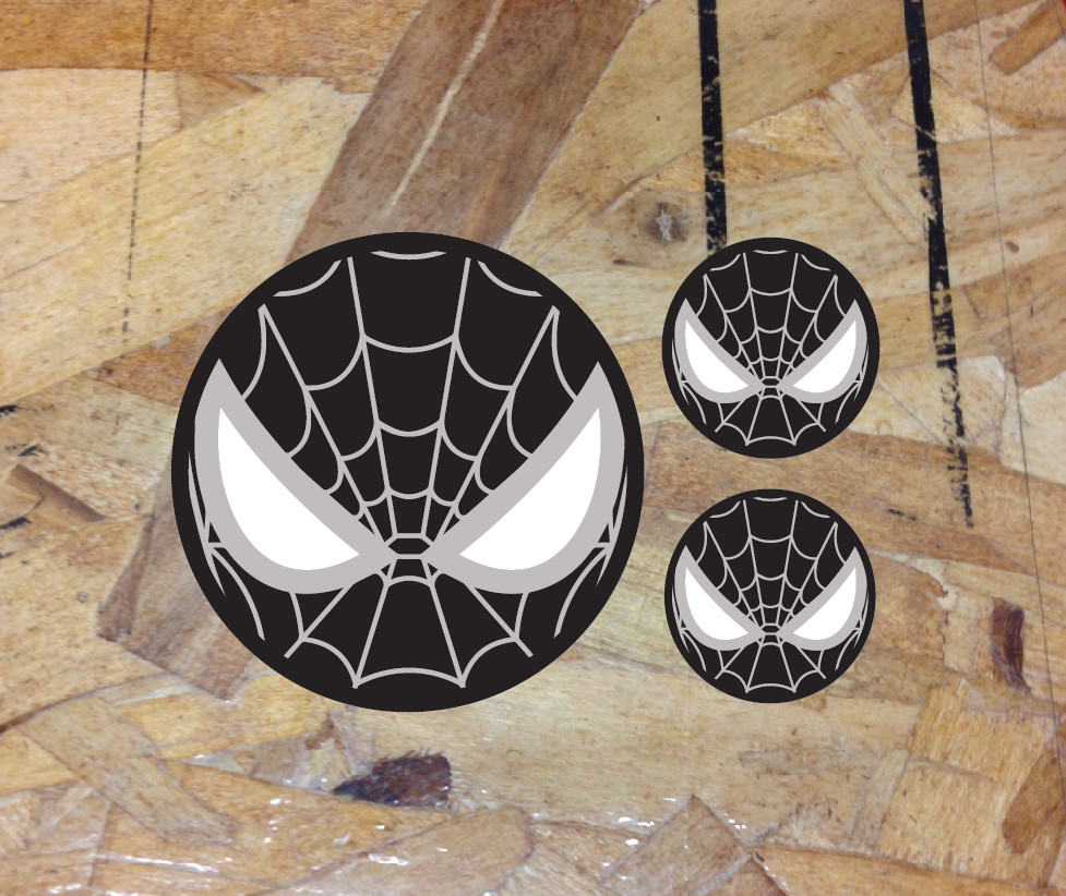 Black Spiderman Vinyl Decal Sticker Car Truck Laptop Spidey 3.5" – 3 for 1