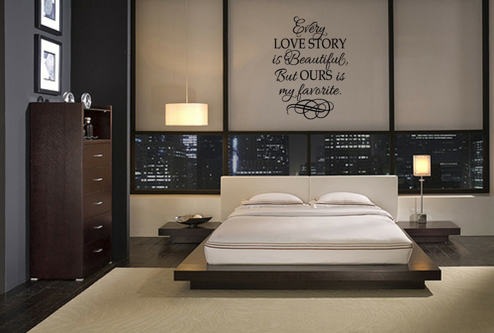 EVERY LOVE STORY IS BEAUTIFUL BUT OURS IS MY FAVORITE VINYL WALL DECAL LETTERING