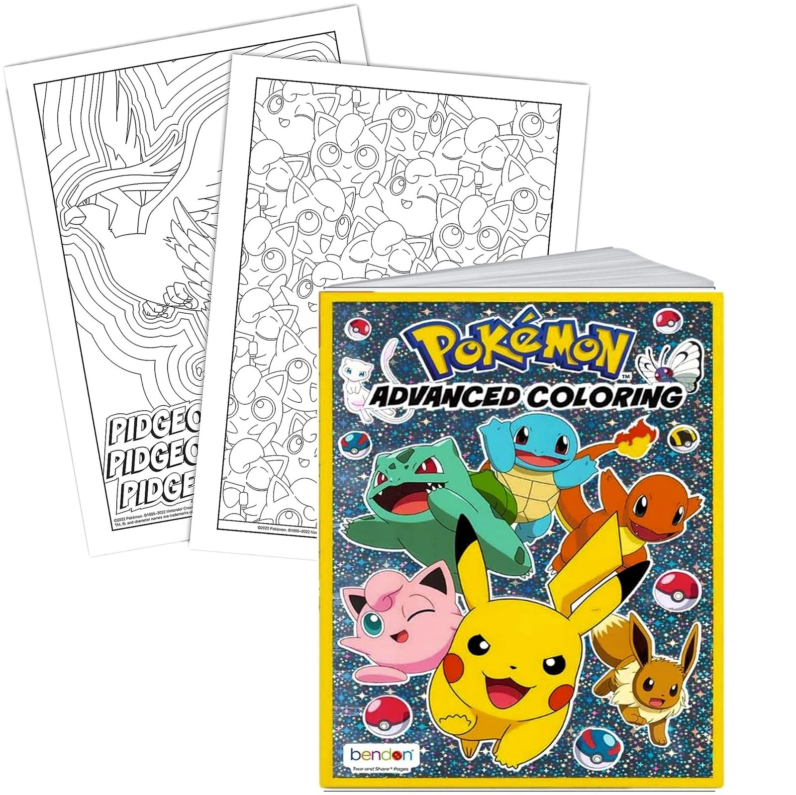 Bendon Pokemon Advanced Coloring & Sticker Activity Set with Door Hanger