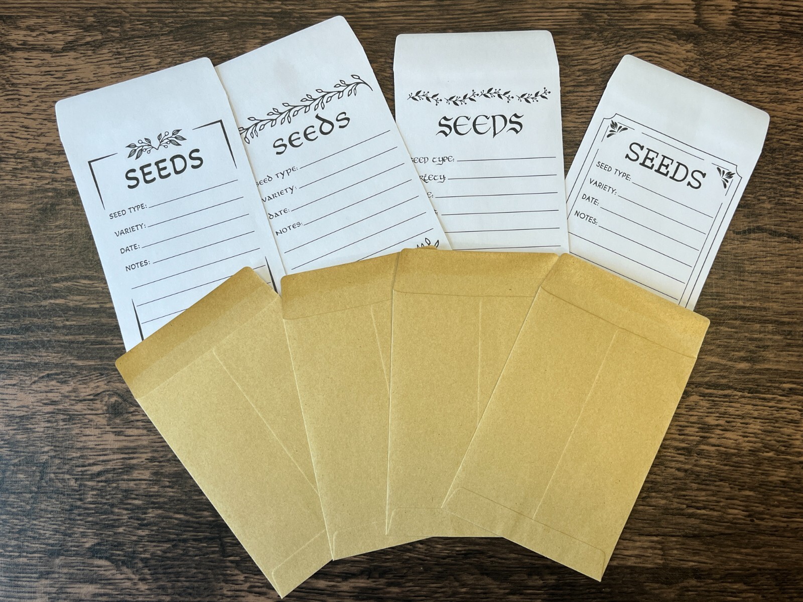 Seed Saving Envelopes | Empty Paper Packets | Pack Of 10 | 3.25" x 4.5"