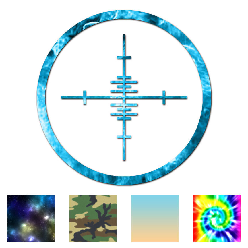 Crosshairs Target – Vinyl Decal Sticker – Multiple Patterns & Sizes – ebn182