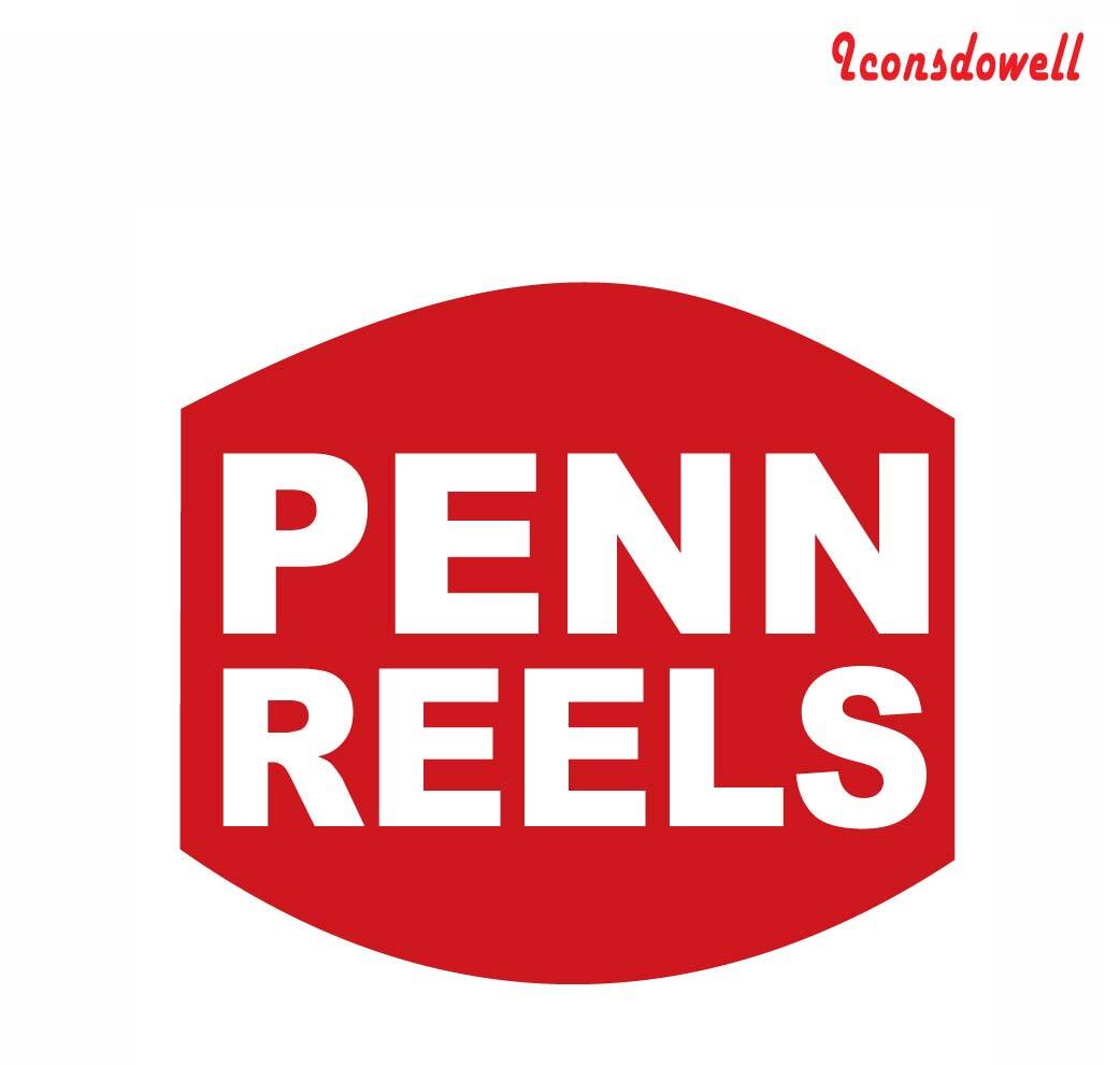 PENN REELS Stickers -Reflective/Metallic Color Fishing Decals Best Presents