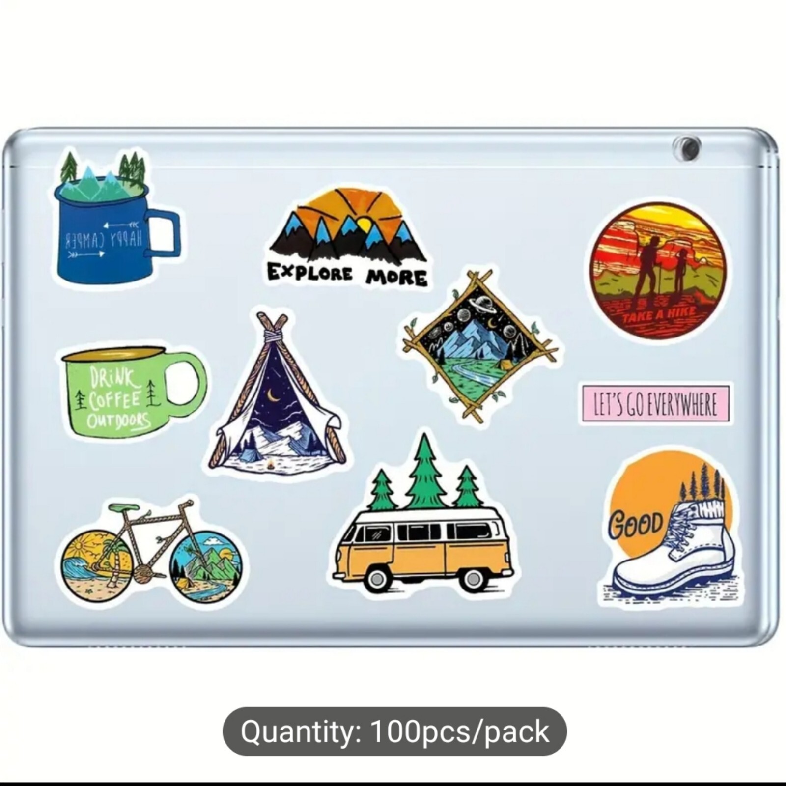 10 PCS Hiking Camping Outdoors Adventure Stickers BRAND NEW