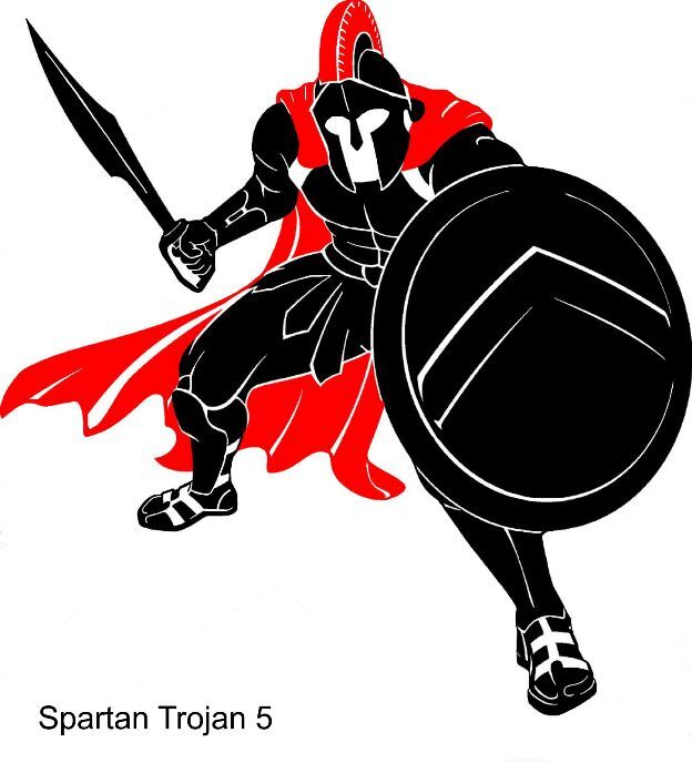 LARGE-SIZED CAR DECALS – SPARTAN TROJAN – 5 CHOICES