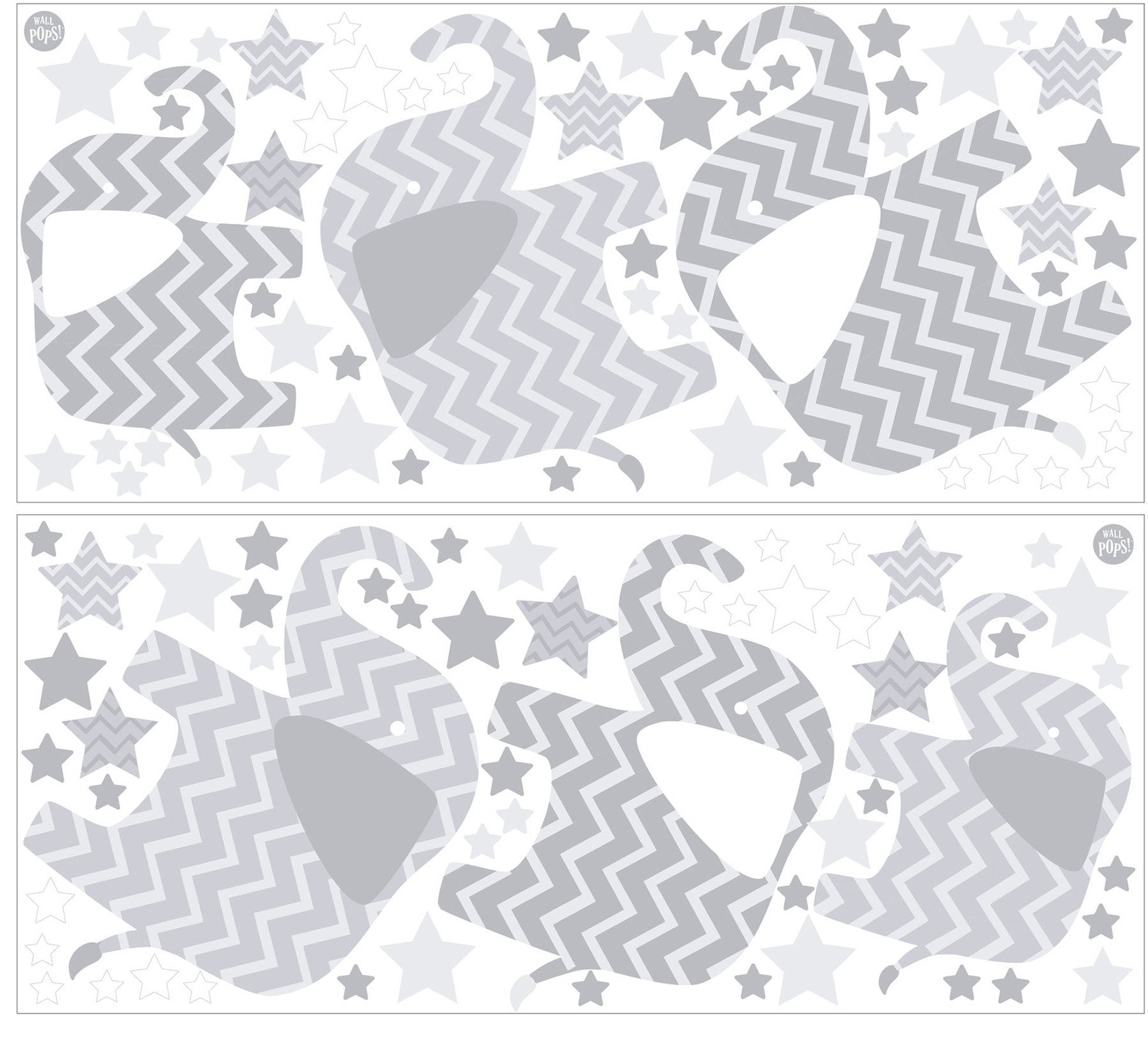 Wall Pops Brewster Home Fashions WPK1804 Elephants, a Ton of Love Wall Art Kit