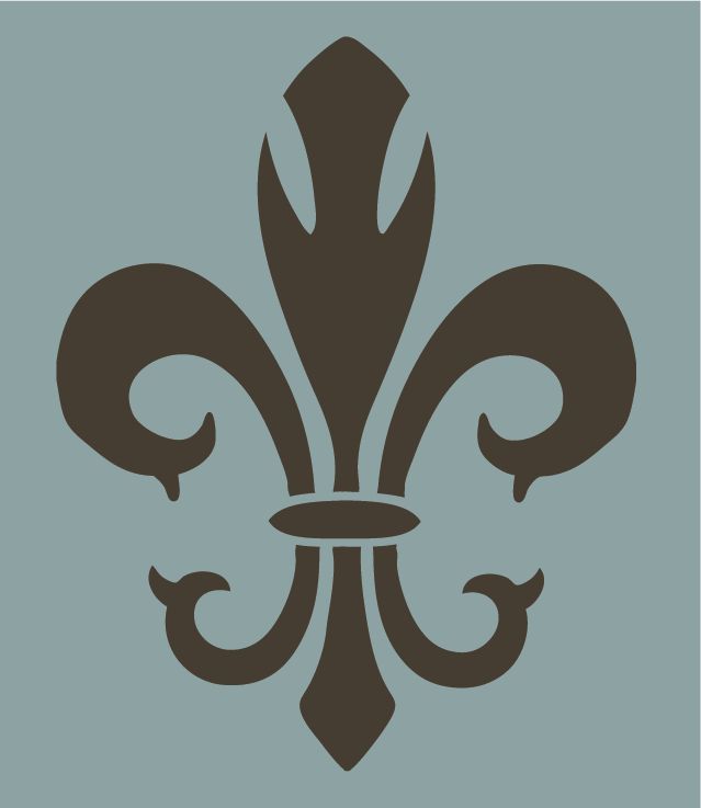 Fleur De Lis Wall Mylar Damask STENCIL Pattern FAUX MURAL Reusable French 0002