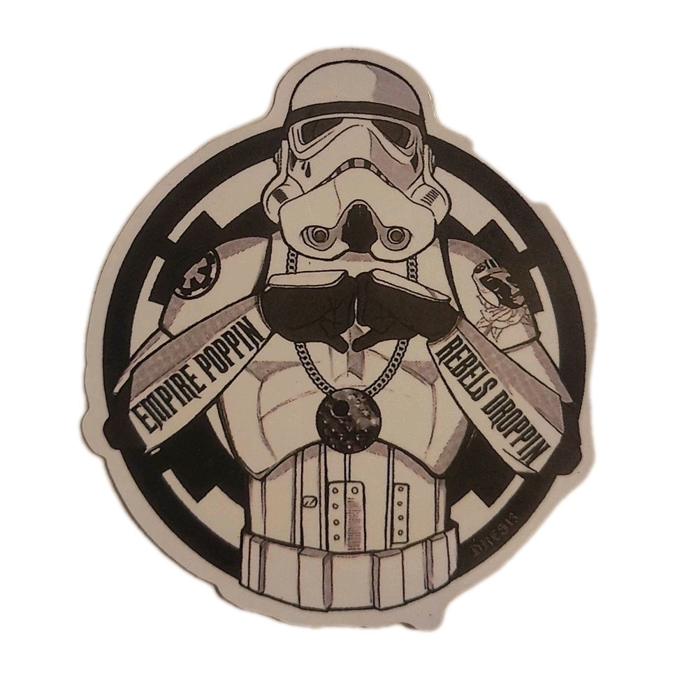 Star Wars Empire Poppin Rebels Droppin Skateboard Laptop Decal Sticker 3"