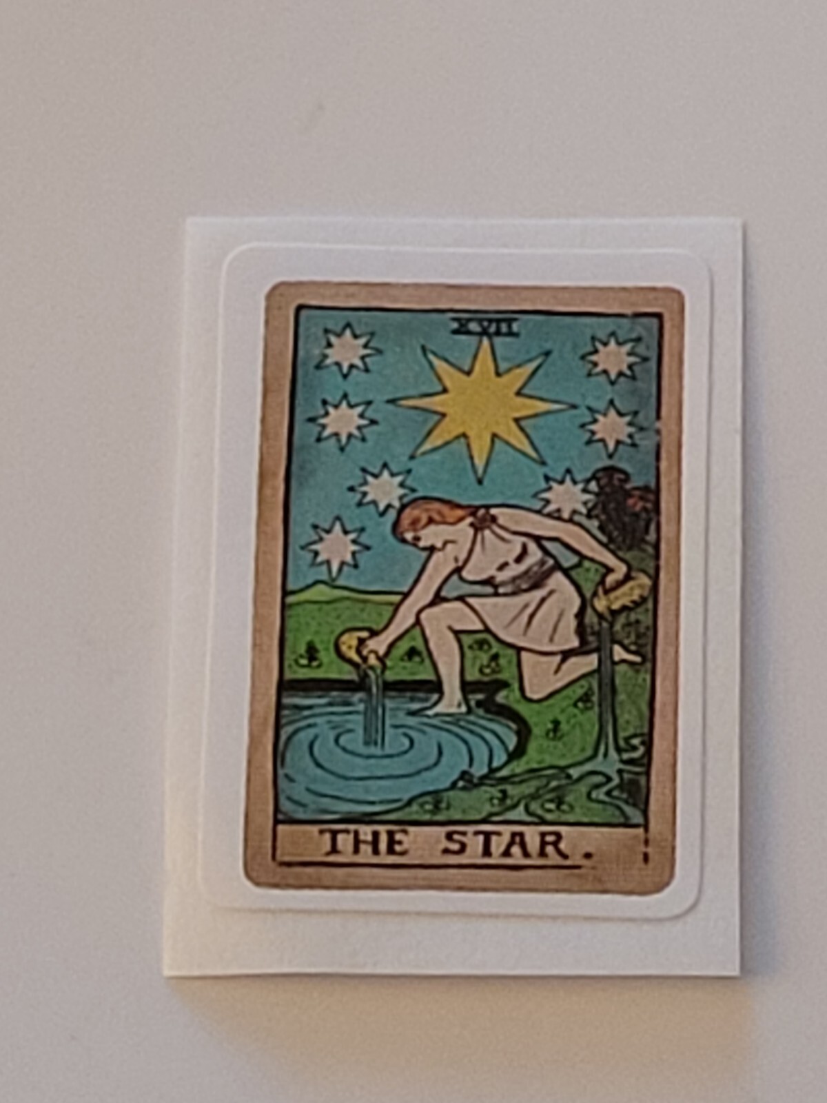 10 PCS Mini Tarot Oracle Cards Symbols Characters Psychic Stickers BRAND NEW