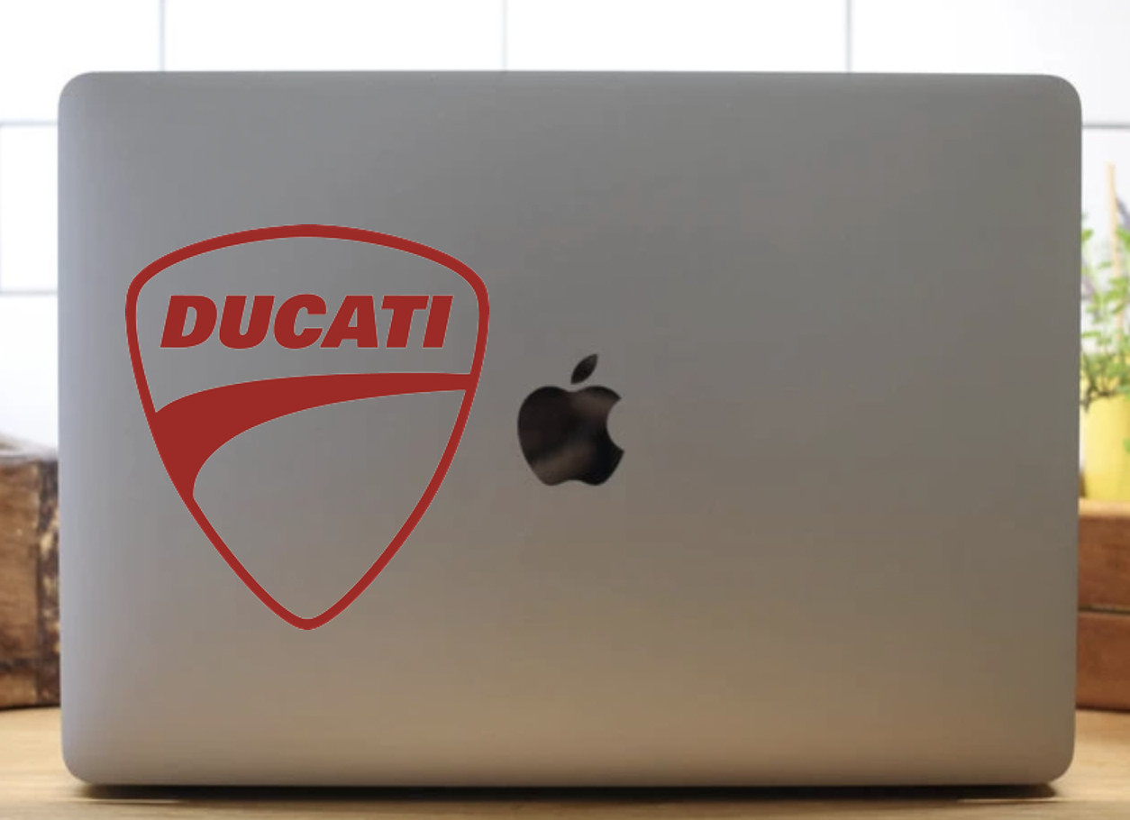 Ducati Motorcycles Logo Decal- Riding Sticker- Bike Decal- Vinyl Decal