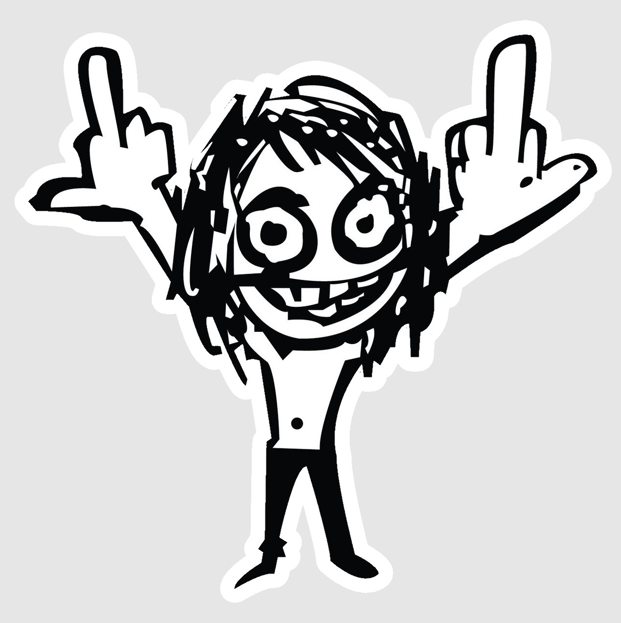 Ozzy Osbourne Decal Laminated Vinyl Sticker Car Truck Window Laptop 01
