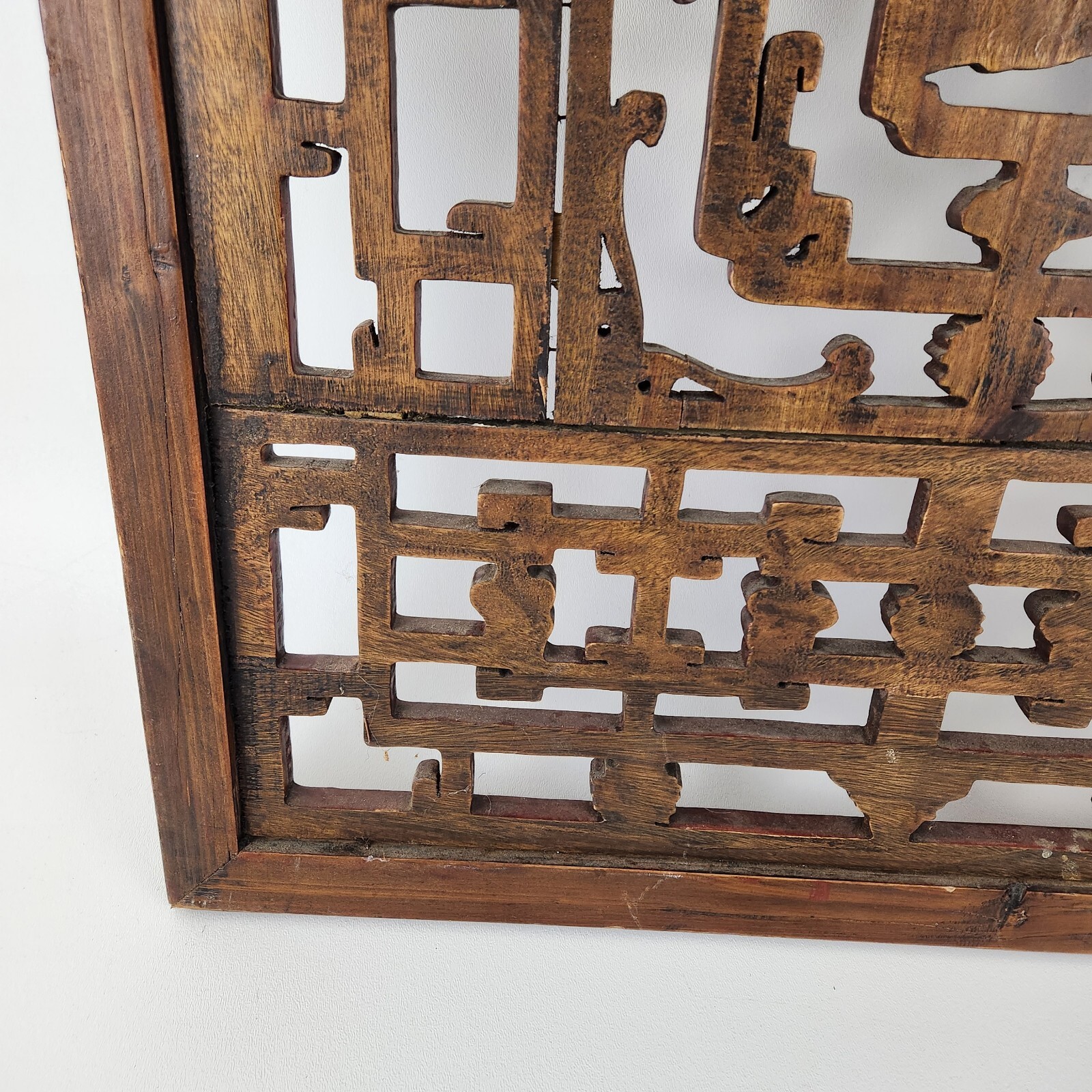 Vintage Chinese Hand Carved Wall Decor