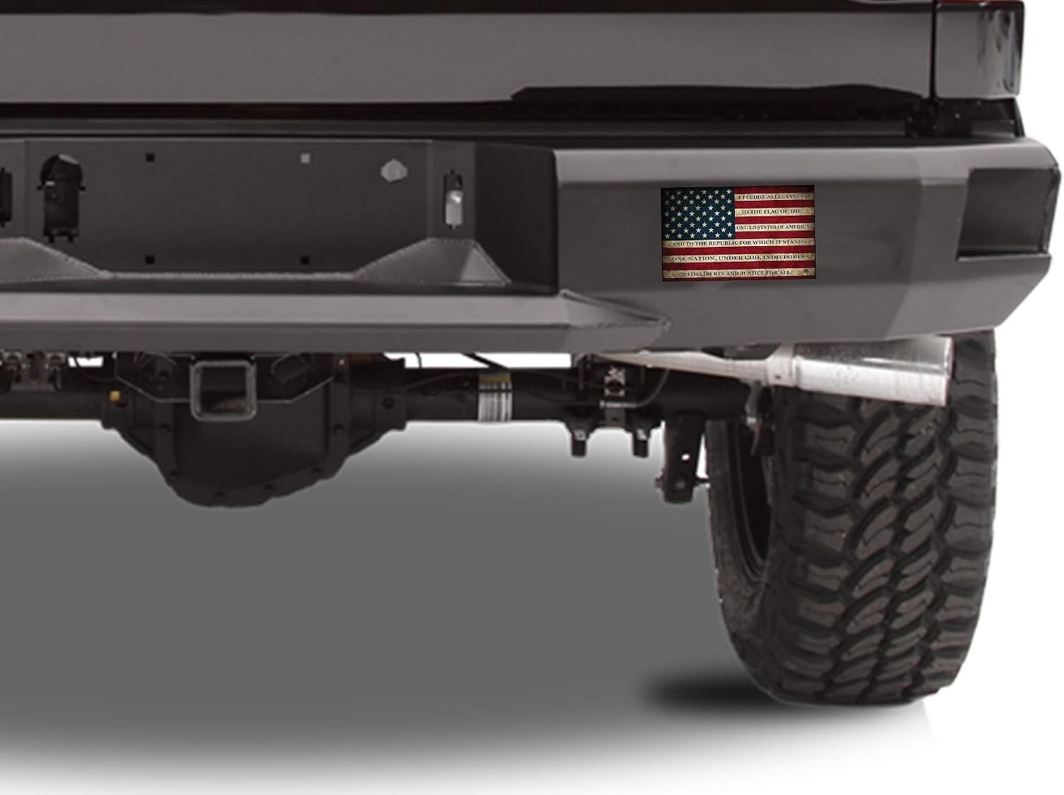 Patriotic Multicolor 3×5 Inch Vinyl Flag Bumper Sticker – Made in the USA