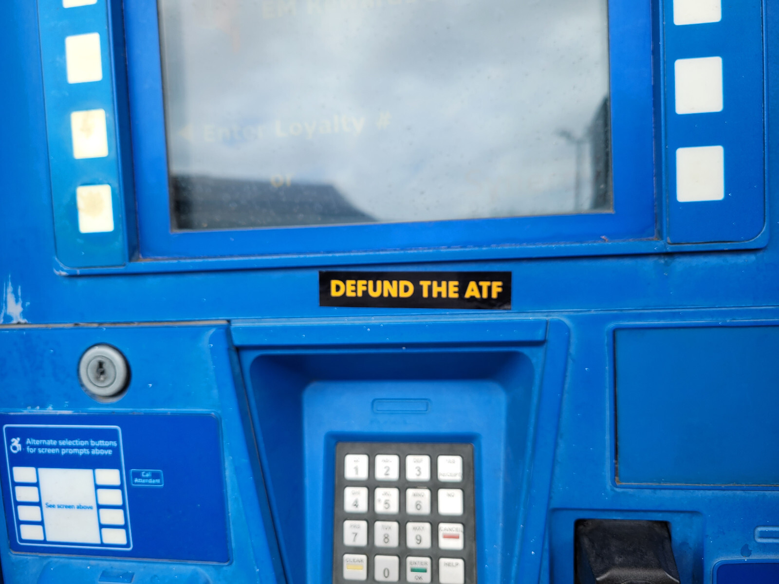 DEFUND THE ATF stickers for laptops, gas pumps, tool boxes, sticker bombing
