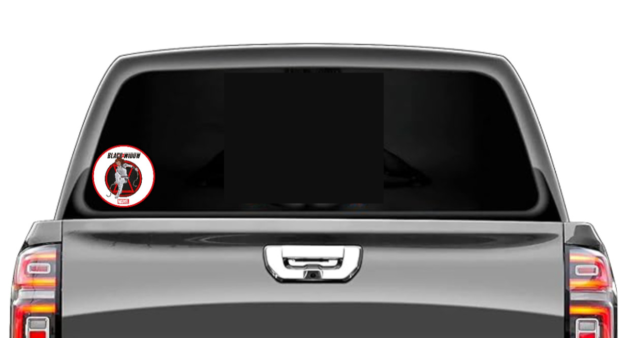Marvel – Black Widow Movie – 4" Handmade Vinyl Decal Vehicle Cooler Laptop Decor