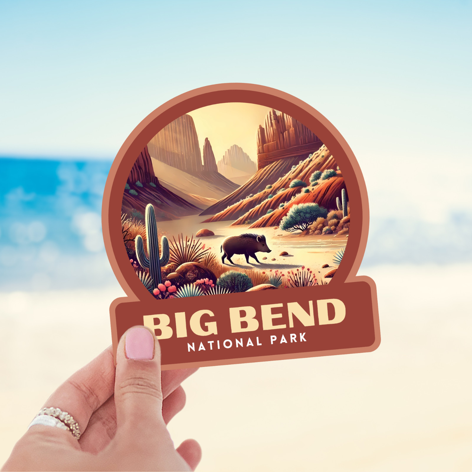 Big Bend National Park Sticker Vinyl Decal Laptop Water Bottle Cooler
