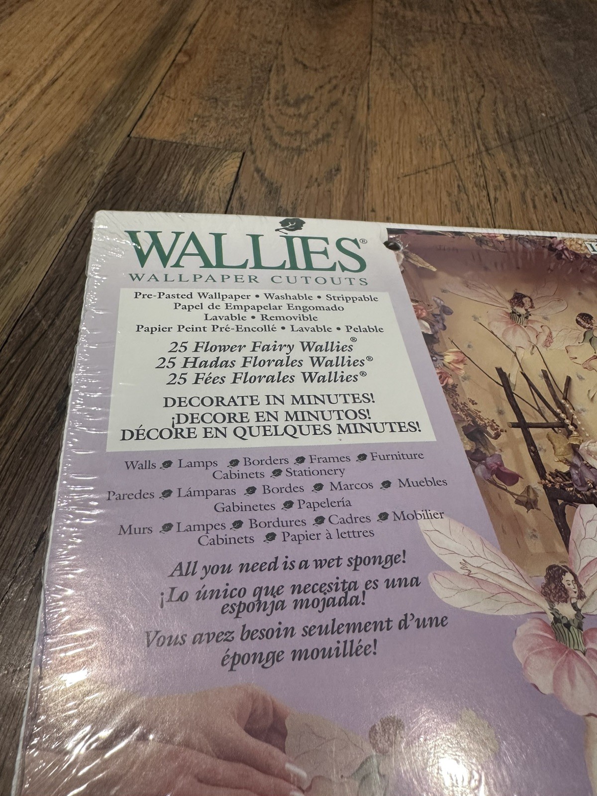 WALLIES Wallpaper Cutouts 25 Fairies New in Package Pre-pasted Wallpaper New