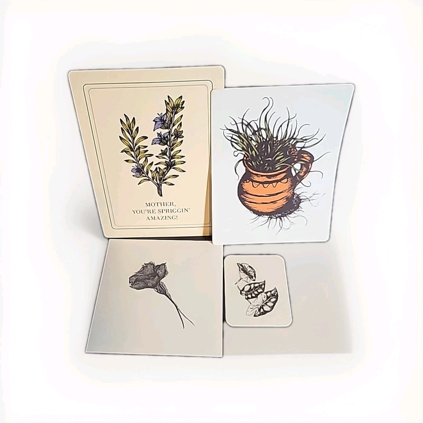 Lot Plant Stickers Waterproof Vinyl Decal Laptop Bottle Varied Sz One Postcard