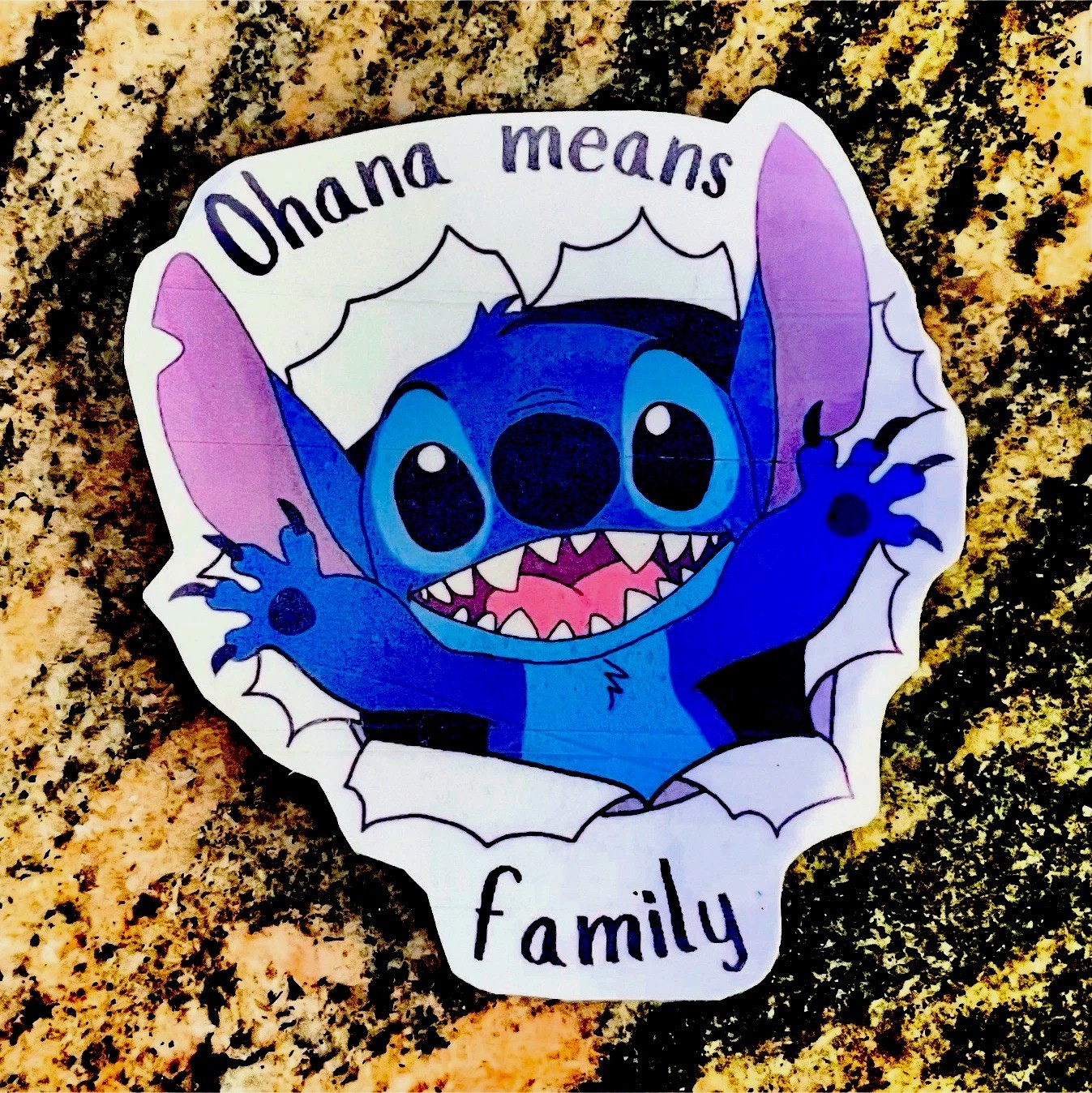 Stitch Ohana Means Family XL waterproof Vinyl Self-Adhesive Sticker Decal pack