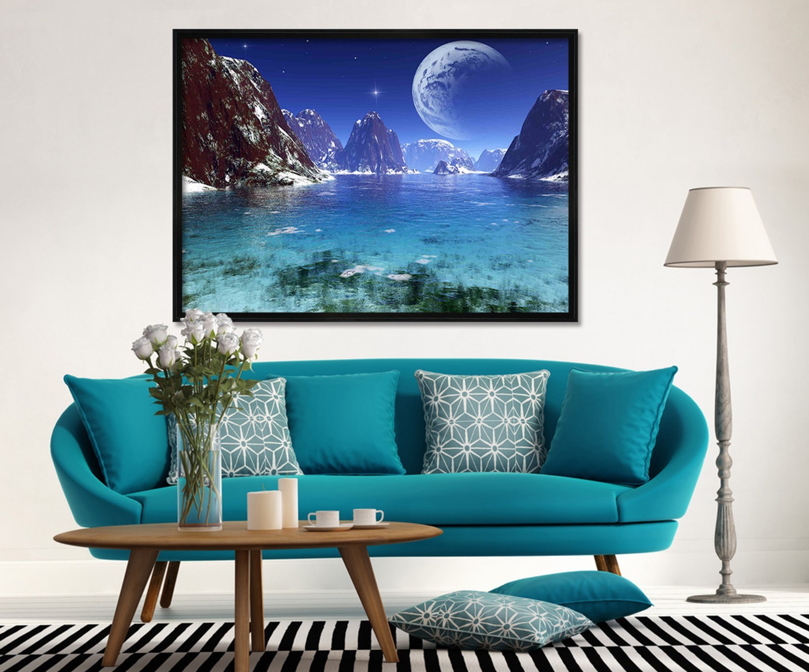 3D Planetary River 6 Framed Poster Home Decor Print Painting Art AJ WALLPAPER