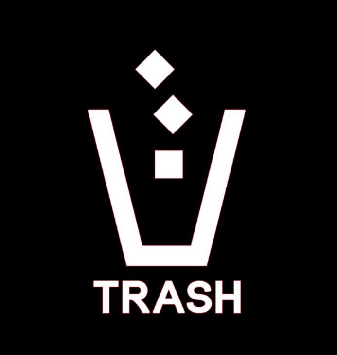 Trash Can Sticker PICK SIZE COLOR Vinyl Decal Garbage Bin Symbol Recycle Work