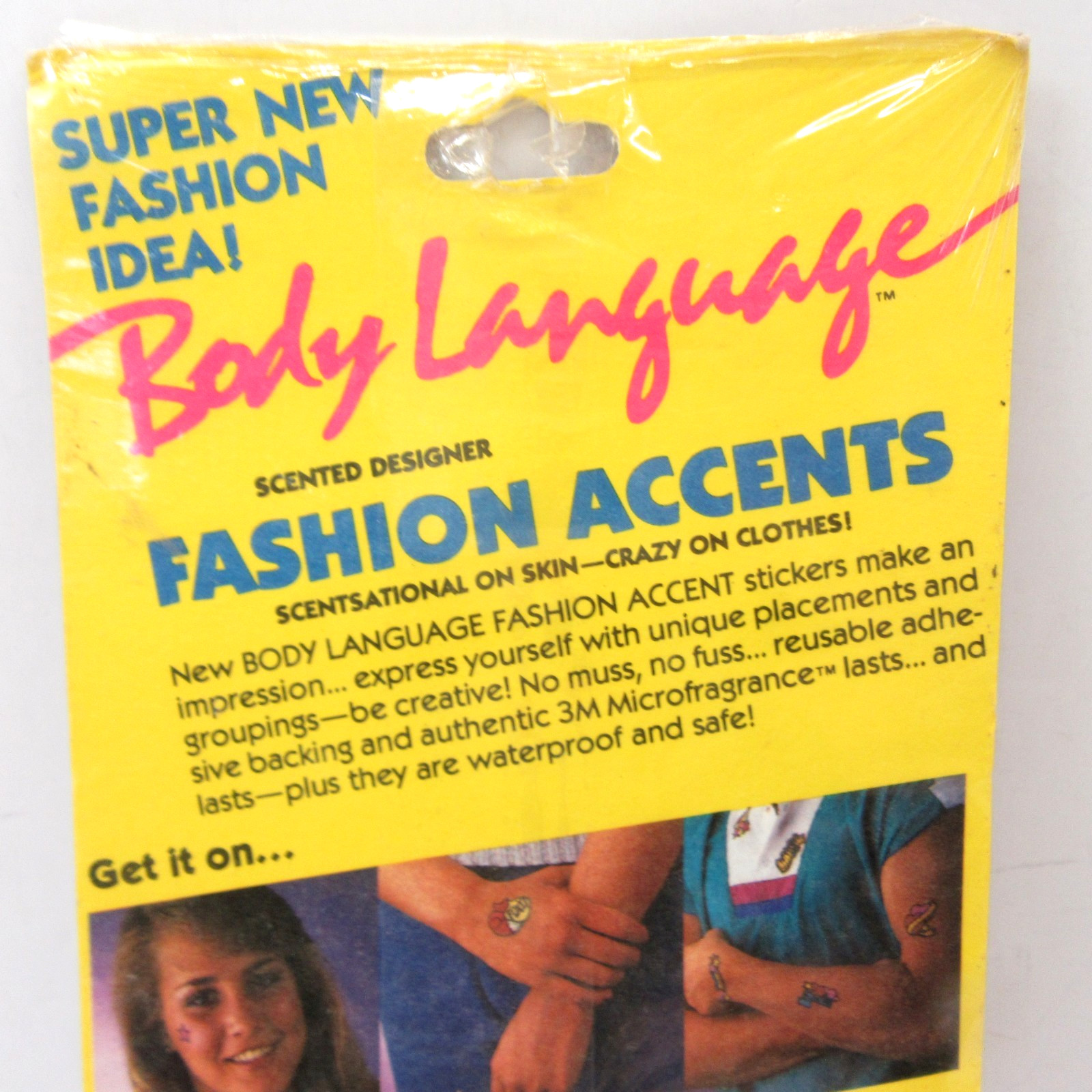 Mello Smello Factory Body Language Fashion Accents Stickers Vtg 1980's