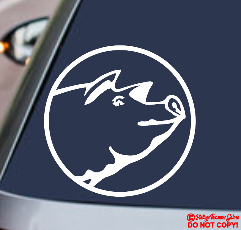 PIG Vinyl Decal Sticker Car Rear Window Wall Bumper SWINE FARM ANIMAL BACON JDM