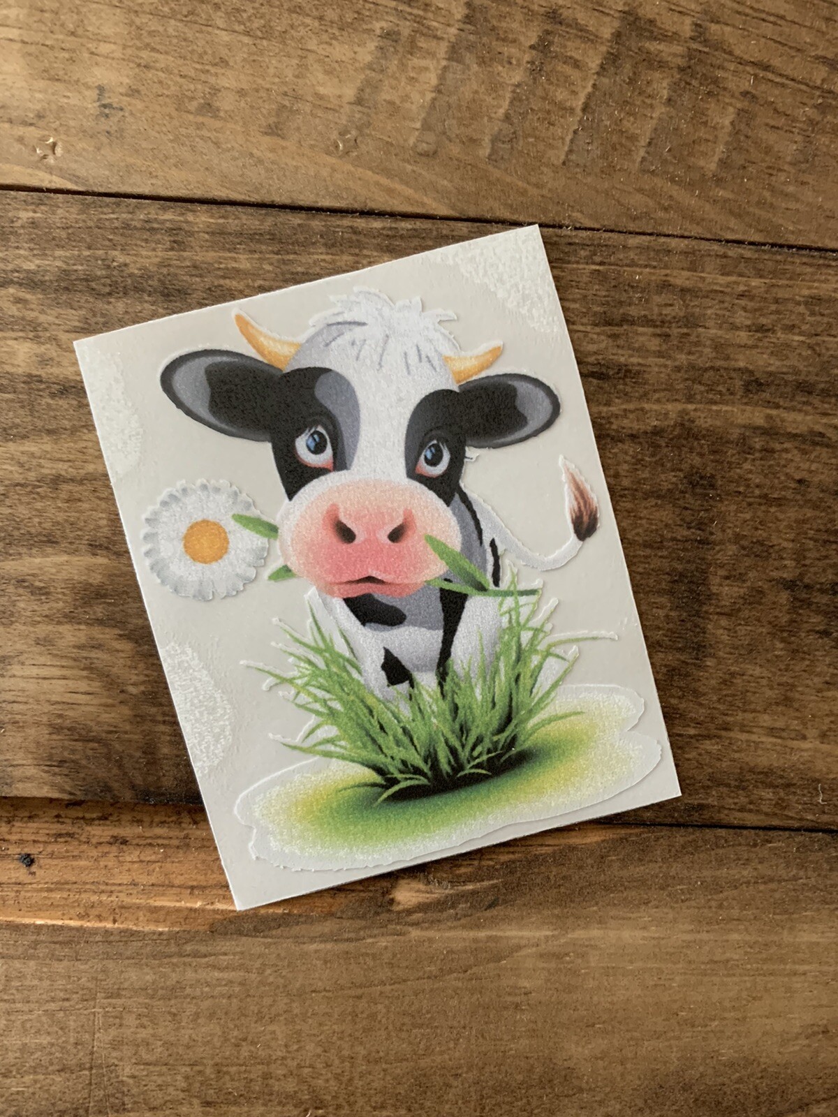 Handmade Whimsical Cow Vinyl Decal Small – 3.5” X 3” – Perfect For Tumbler!