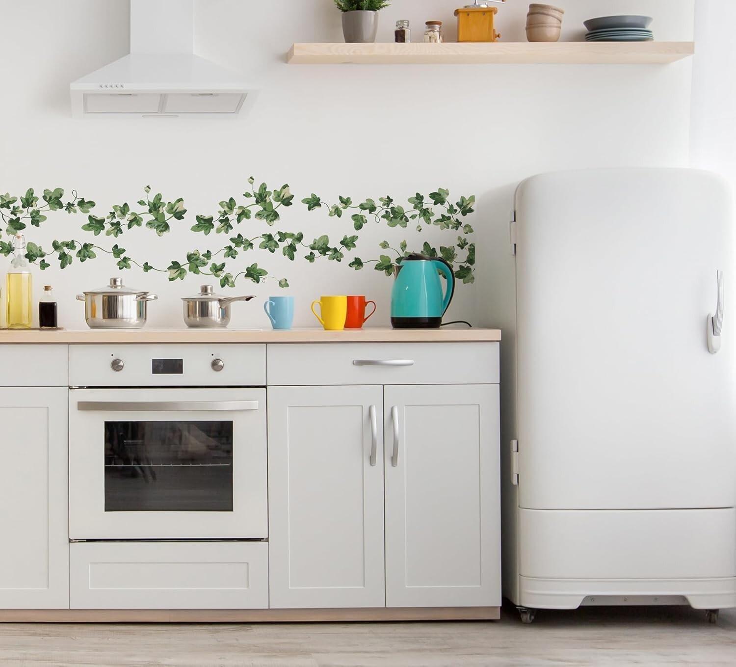 Reusable Peel and Stick Ivy Vine Wall Decals – Easy Install Botanical Decor