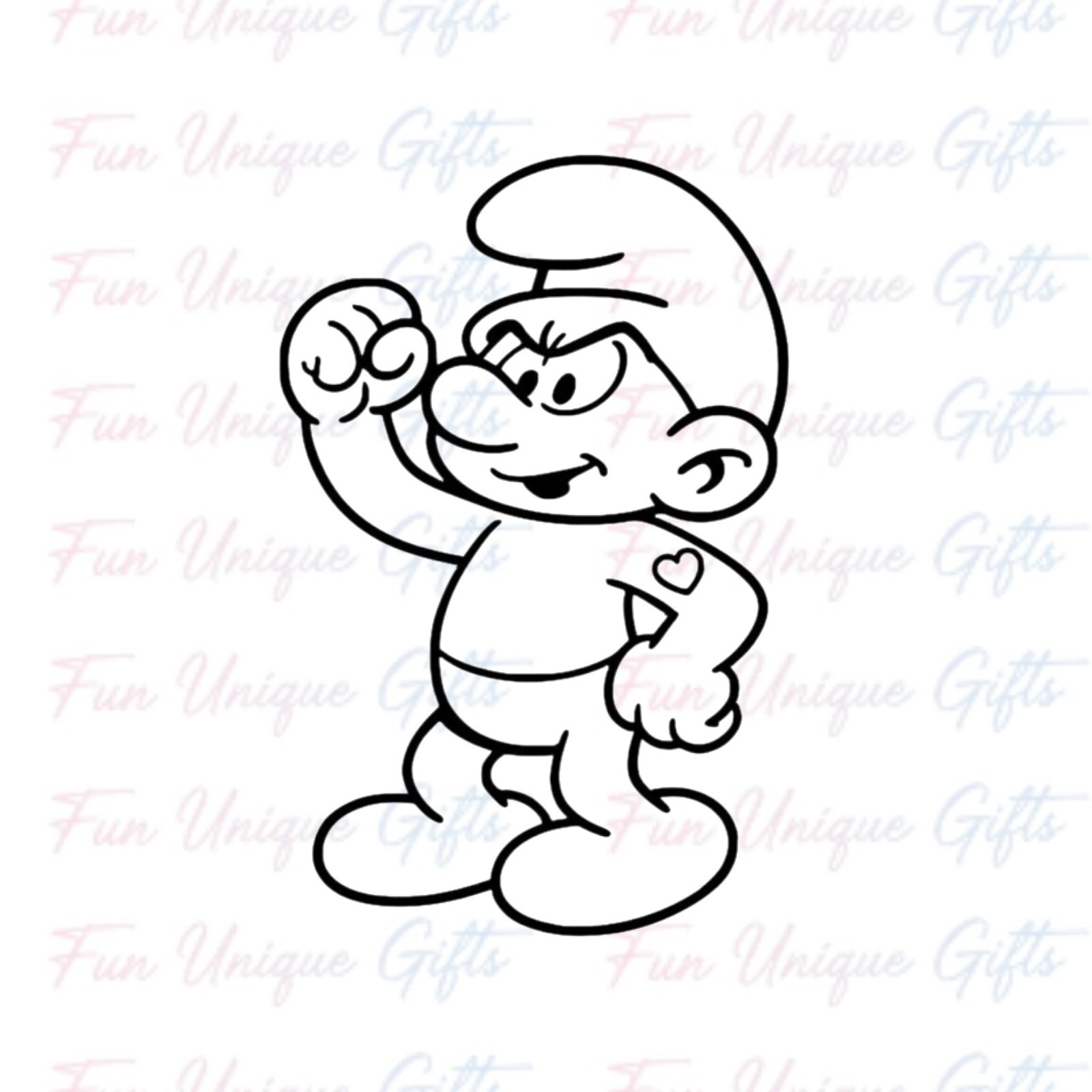 Smurf Vinyl Decal Sticker -Multiple Colors & Sizes- SHIPS FREE