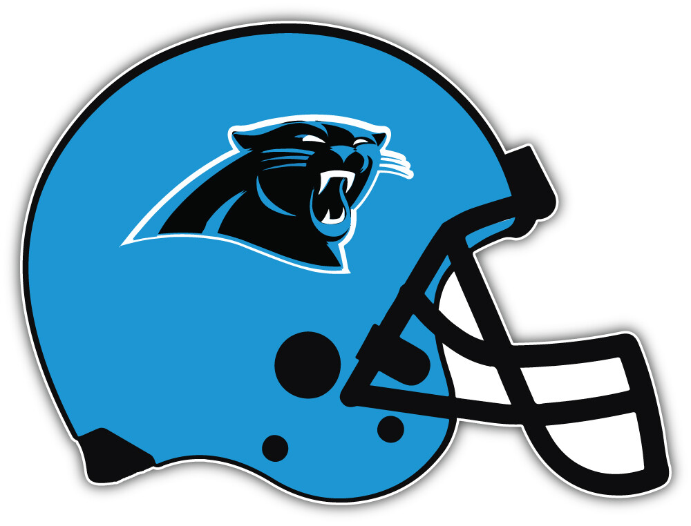 Carolina Panthers Blue Helmet NFL Sport Car Bumper Sticker Decal "SIZES"