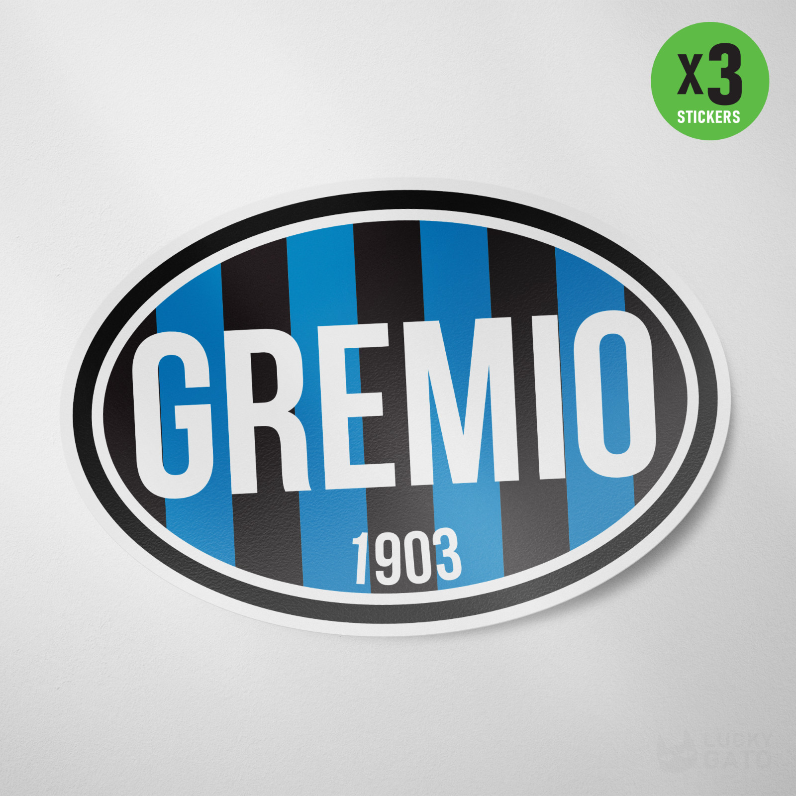 Gremio Brazil 3 Pack Sticker Vinyl Decal Adesivo Soccer Porto Alegrense Futbol