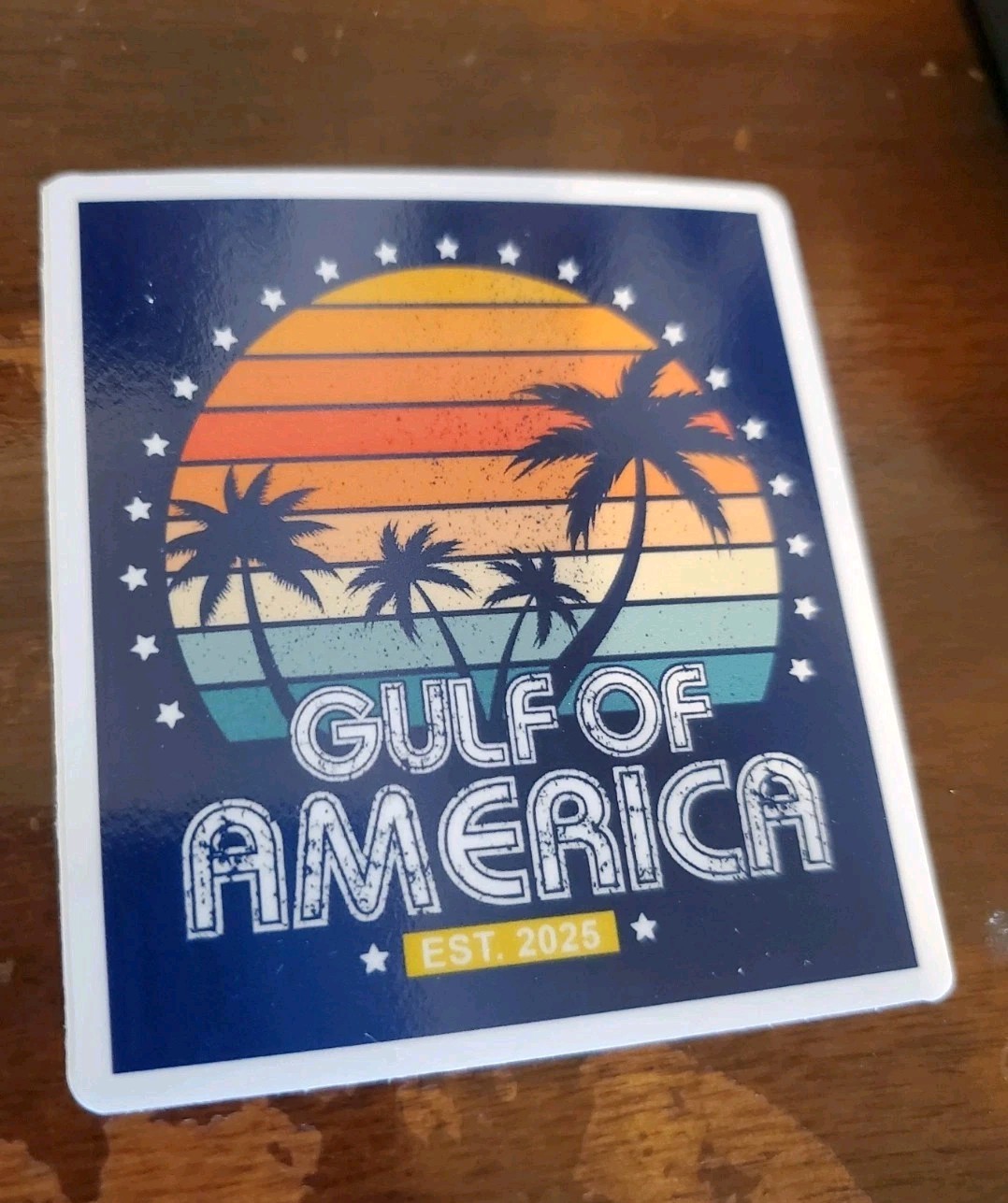 GULF OF AMERICA 🇺🇸 STICKER MADE IN USA 🇺🇸 *5* YEAR WARRANTY