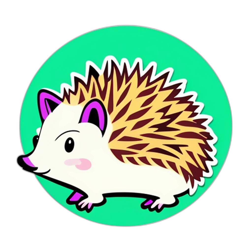 Hedgehog Sticker Decal
