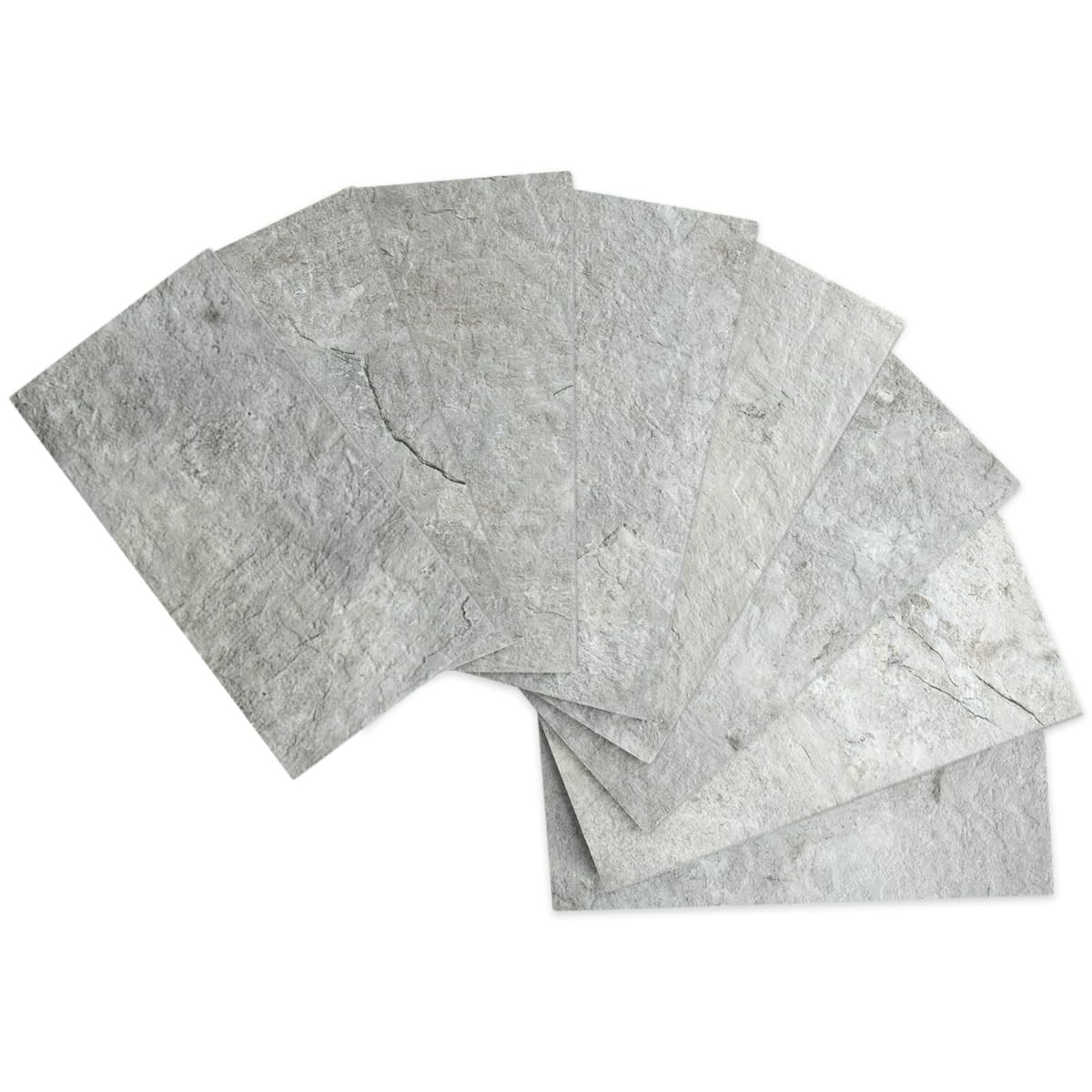 100 Piece Mountain Rock Peel and Stick Backsplash Wall Tiles, 3" x 6" PVC Fau…
