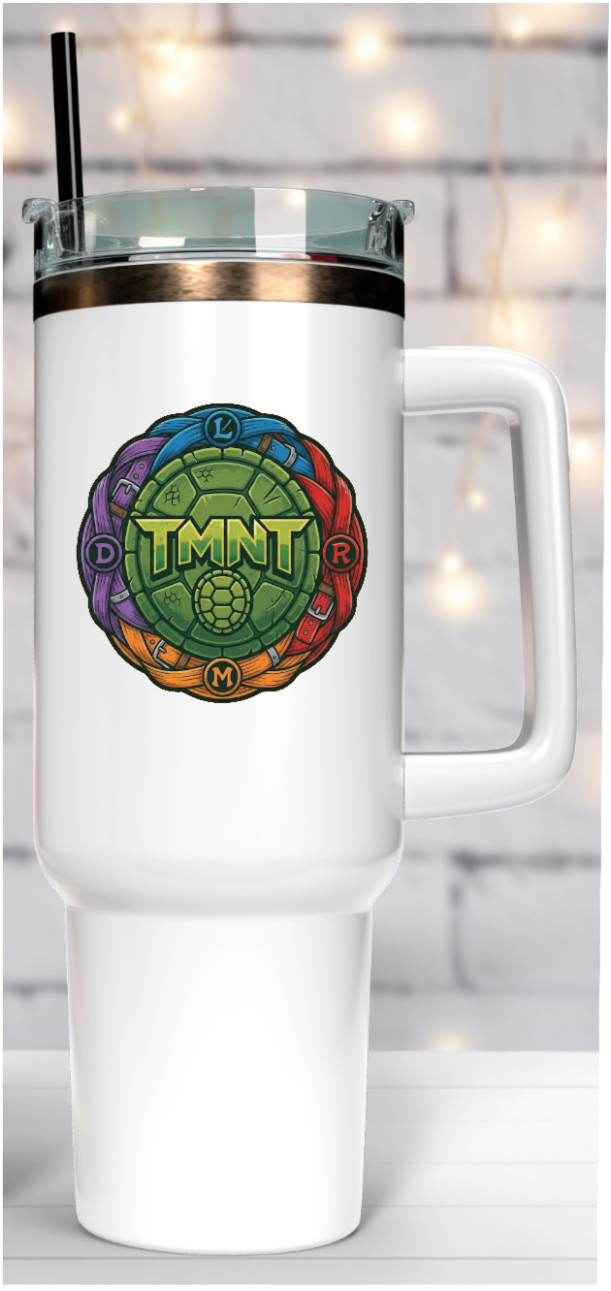 Teenage MN Turtles "Shield" – 4" Handmade Vinyl Decal Vehicle Decor Cooler Cup