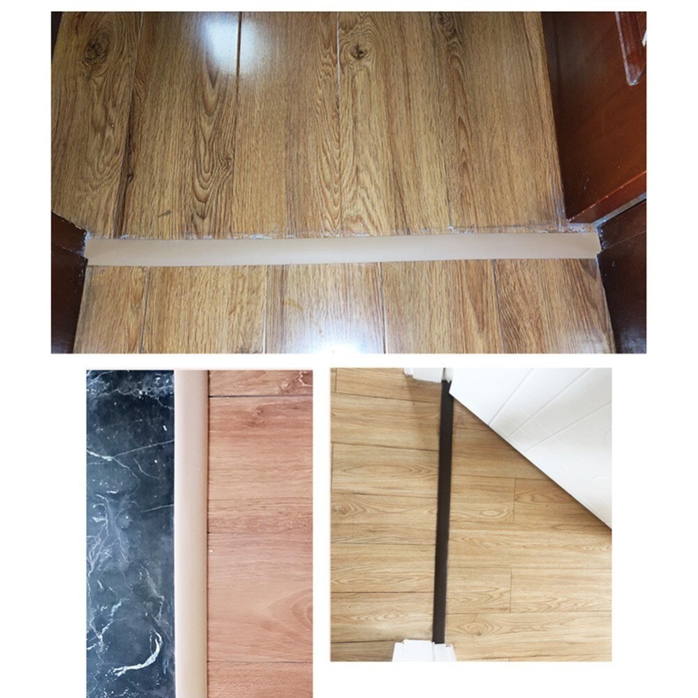 PVC Flat Floor Transition Strip Laminate Floor Edging Strips Door Divider Strips