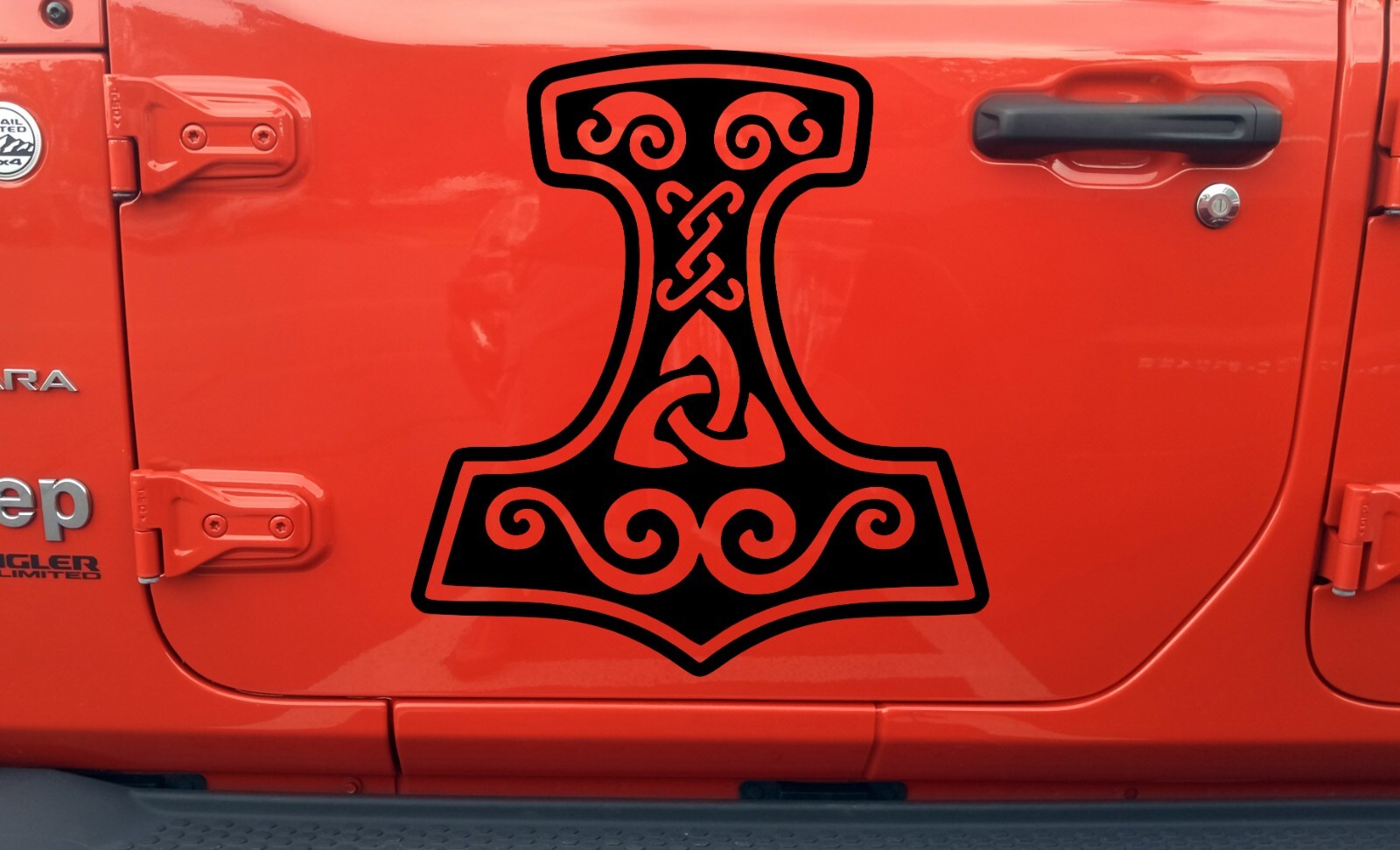 Mjolnir Vinyl Decal V3 – Viking Hammer Norse Mythology – Die Cut Sticker