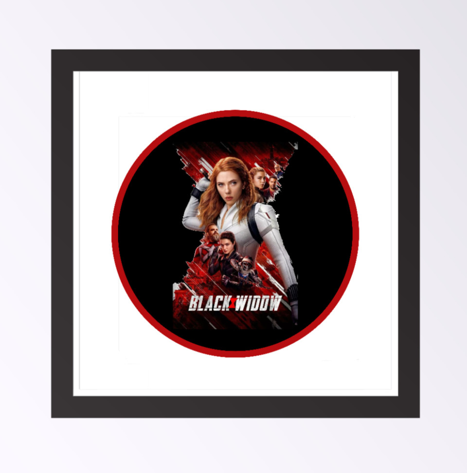 Avengers Black Widow Movie – 4" Handmade Vinyl Decal Vehicle Cooler Laptop Decor