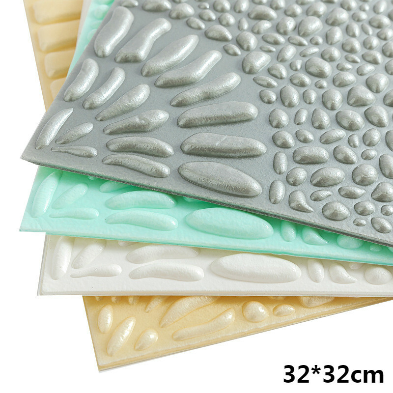 2 X Self Adhesive 3D Wall Sticker Waterproof Foam Panel Wallpaper DIY Home Decor