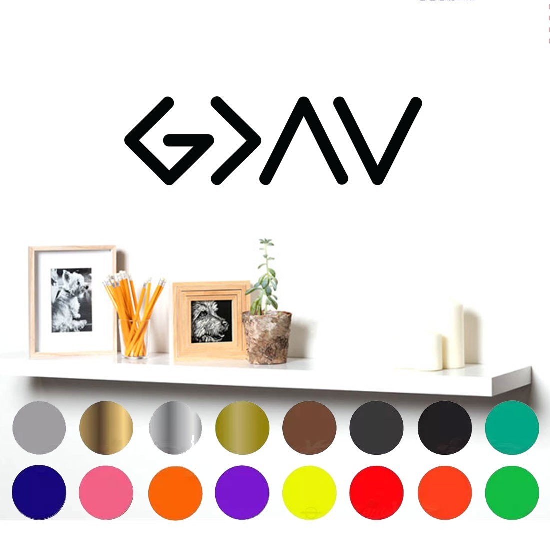 God is Greater than Highs and Lows Vinyl Die Cut Decal Sticker Christian Faith