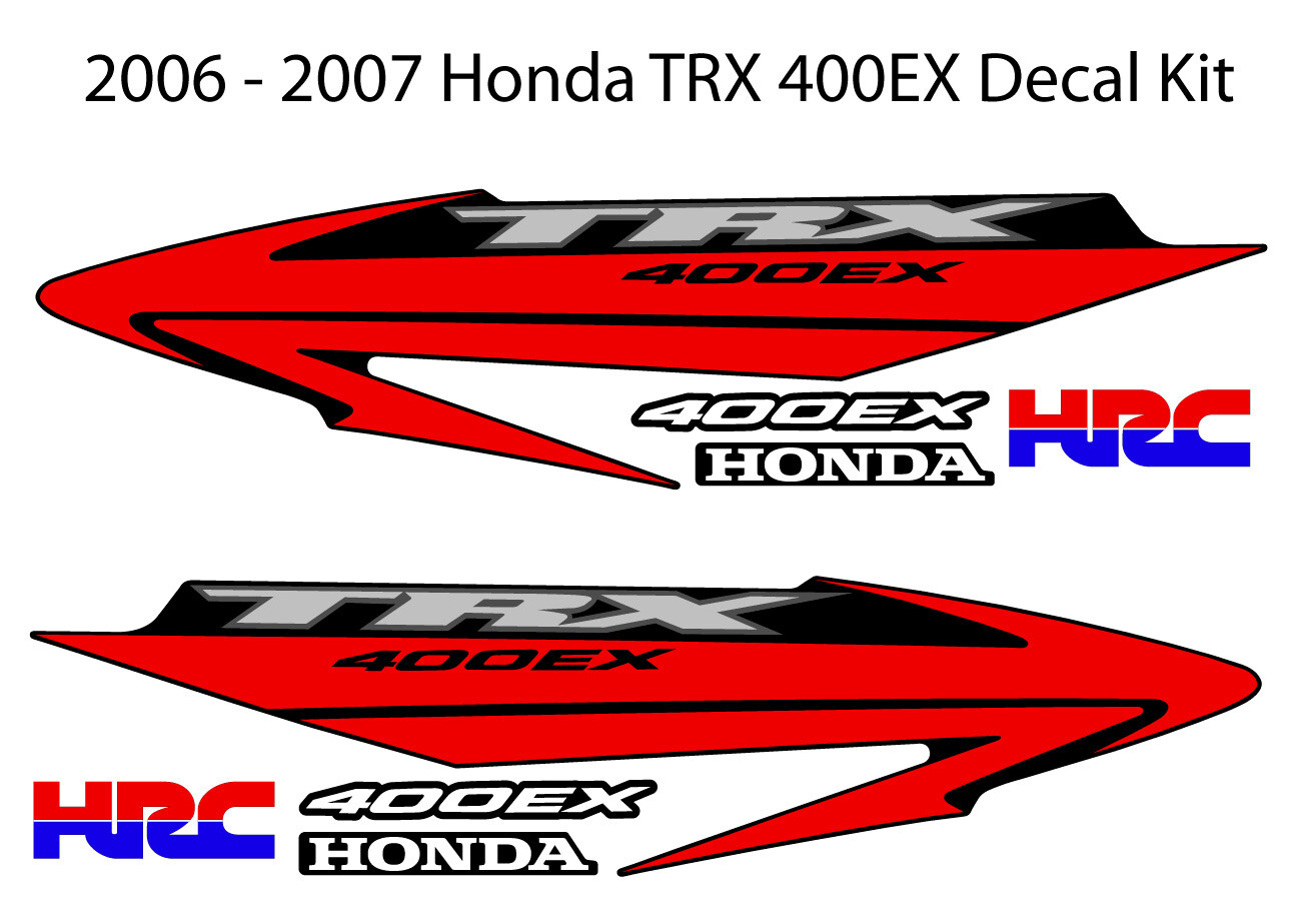 2006 2007 HONDA TRX 400EX Decal Sticker OEM kit Black Plastic 400 ATV Quad